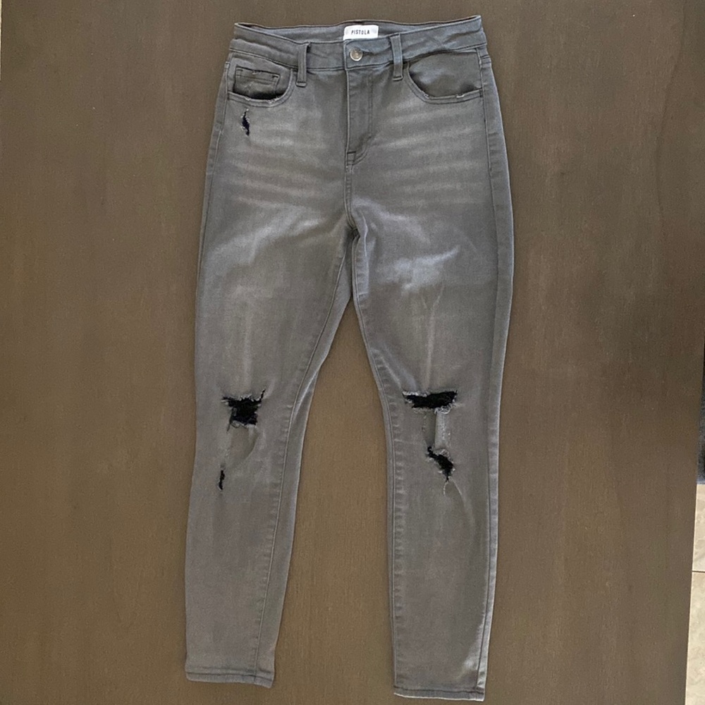 Pistola Jeans Arianna High Rise Distressed Skinny Jean